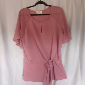 NWT Flower & Feather blouse size 1xl ( bag I )